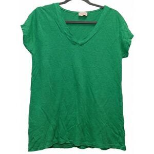 Sunny studio paris womens large kelly green knit blouse made in Italy top